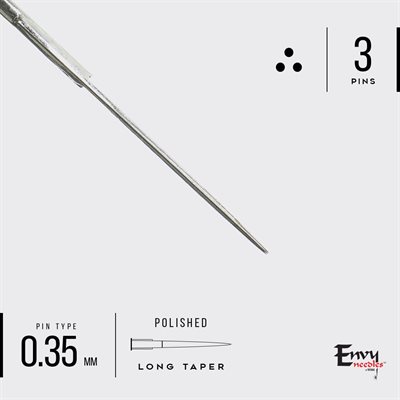 Envy 3 round liner needles