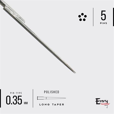 Envy 5 round liner needles