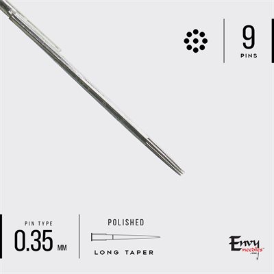 Envy 9 round liner needles