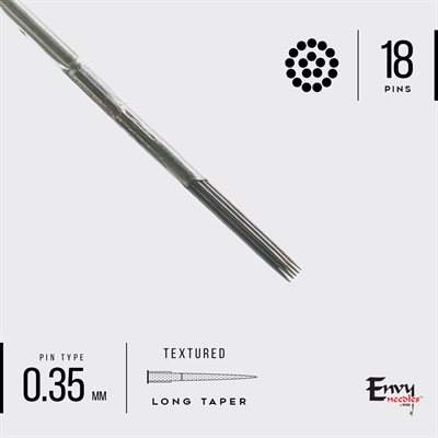 Envy 18 textured round shader needles