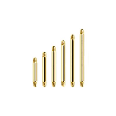 24k gold plated barbell wire
