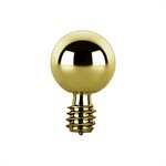 24k gold plated titanium internal spare replacement ball