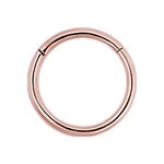 18k rose gold hinged segment ring