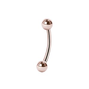 Lot De 10 Piercings Sourcil En Acier Chirurgical 16G - Longueur Tige 8 Mm, Boules 3 Mm - Style Barbe Banane Pour Sourcil, Nombril, Cartilage