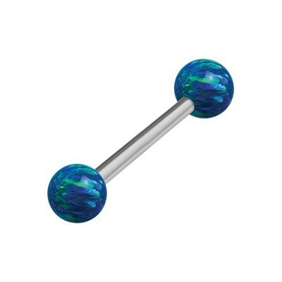 Titanium internal barbell with opals