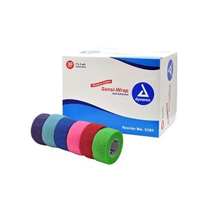 Sensi-Wrap Self-Adherent Bandage Roll 1'' - Mixed (x30)