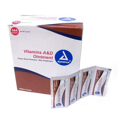 Dynarex Vitamin A & D Ointment - 5gr - pkg 144