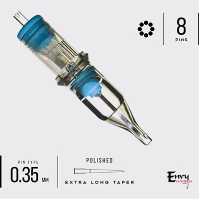 Envy cartridge angled round - 8 hollow liner