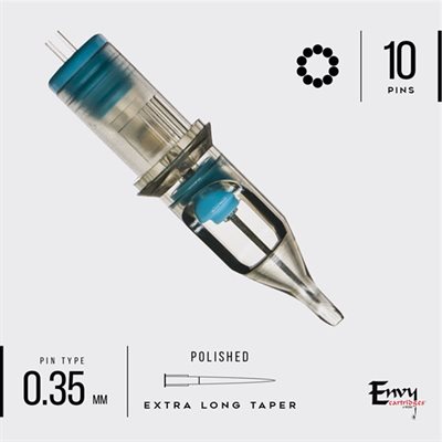 Envy cartridge angled round - 10 hollow liner