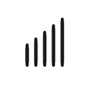 Tige de micro barbell en acier noir