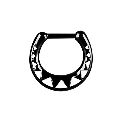 Black steel casting hinged segment clicker ring