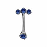Reverse navel banana with nano gems