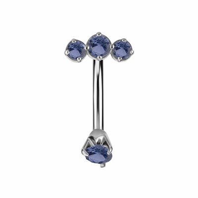 Reverse navel banana with nano gems