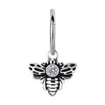 Jewelled bee charm for clicker