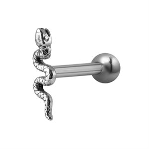 One side internal barbell with snake