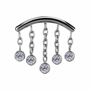 CoCr plated titanium internal attachment for flat helix