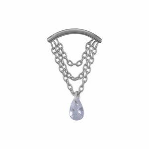 CoCr plated titanium internal attachment for flat helix