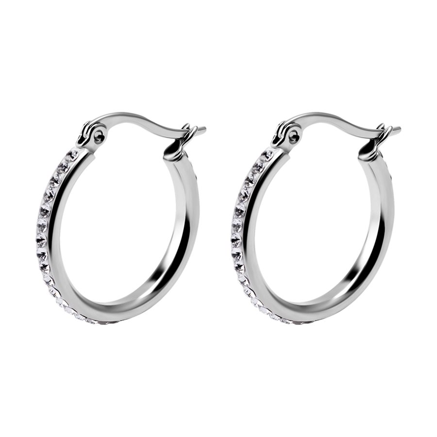 Jewelled hoop earrings