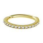 18k gold jewelled hinged clicker
