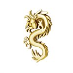 18k gold internal dragon attachment