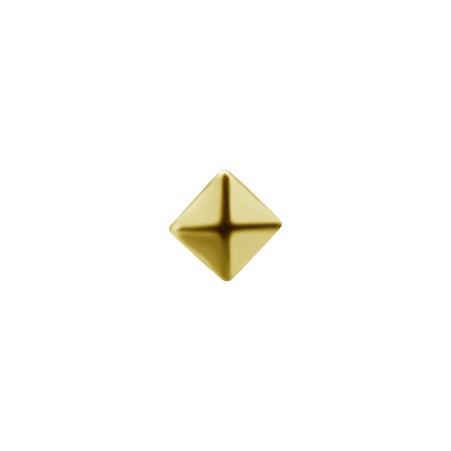 18k gold internal threadless small pyramid attachment