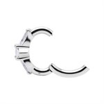 CoCr jewelled hinged belly clicker ring